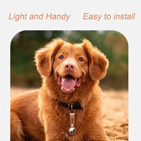 2-Pack Brown Leather for Loop Air Tag Holder, NEW Compatible with Apple Air Tag - Picture 5 of 6